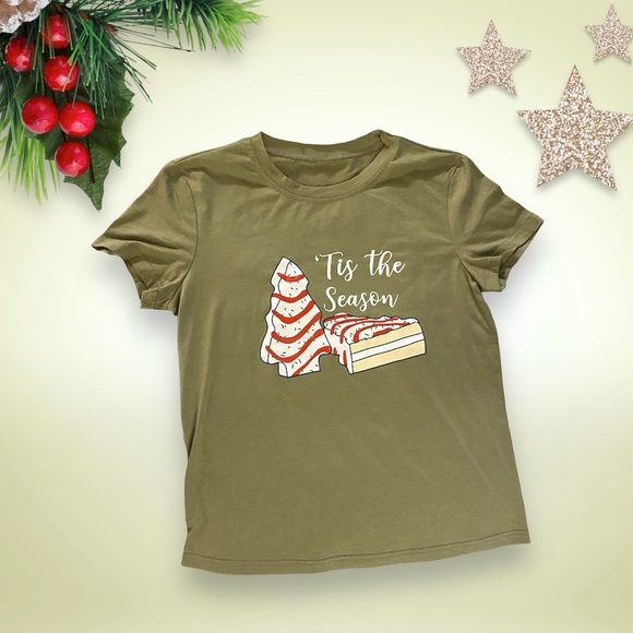 Tis The Season Little Debbie Christmas Tree Cake T-Shirt - Picture 2 of 3